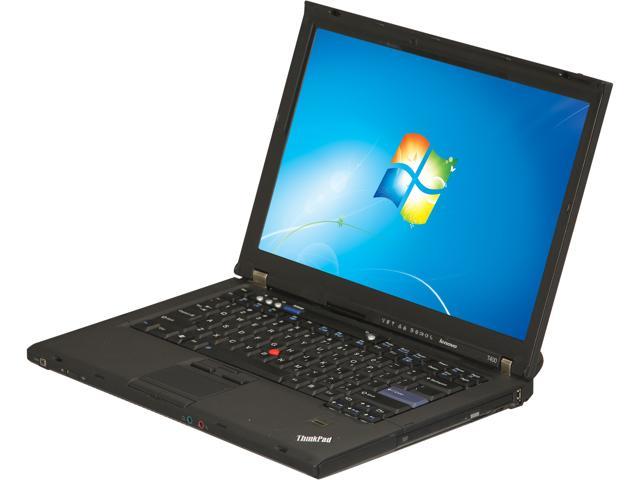 ThinkPad Laptop T Series Intel Core 2 Duo T9400 4GB Memory 160GB HDD 14.1" Windows 7 Professional T400