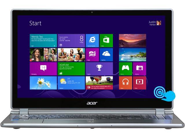 Acer Aspire V7 Intel Core i7 8GB 500GB HDD+20GB SSD 15.6" Touchscreen Ultrabook Cold Steel (V7-582PG-9856-U)