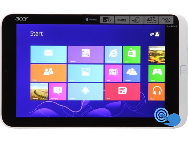 Acer Iconia Tab W Series W3-810-1416 2GB Memory 8.1" 1280 x 800 Tablet Windows 8 32-Bit White