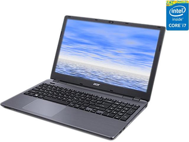 Acer Laptop Aspire Intel Core i7 4th Gen 4510U (2.00GHz) 8GB Memory 1TB HDD 8 GB SSD Intel HD Graphics 4400 15.6" Windows 7 Home Premium 64-Bit E5-571-74F7