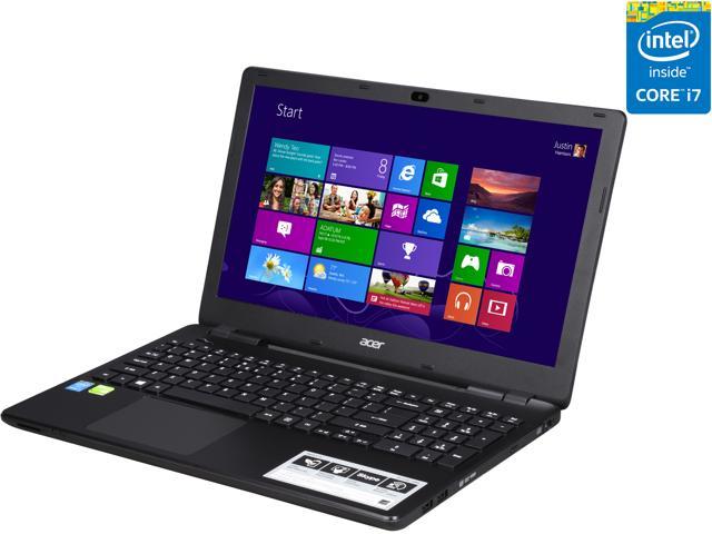 Acer Laptop Aspire Intel Core i7-4712MQ 8GB Memory 1TB HDD NVIDIA GeForce 940M 15.6" Windows 8.1 E5-572G-72M5