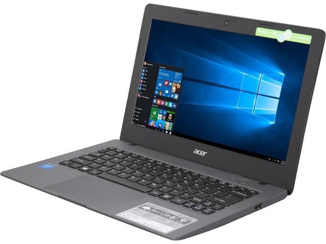 Acer Laptop Aspire One AO1-131-C9PM Intel Celeron N3050 (1.60 GHz) 2 GB Memory 32 GB Flash memory SSD Intel HD Graphics 11.6" Windows 10 Home 64-Bit (Manufacturer Recertified)