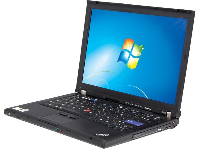 ThinkPad Laptop T Series 2.80GHz 2GB Memory 320GB HDD 14.0" Windows 7 Home Premium 64-Bit T400