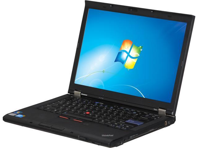 ThinkPad Laptop T Series 4GB Memory 320GB HDD 14.1" Windows 7 Professional 64-Bit T410