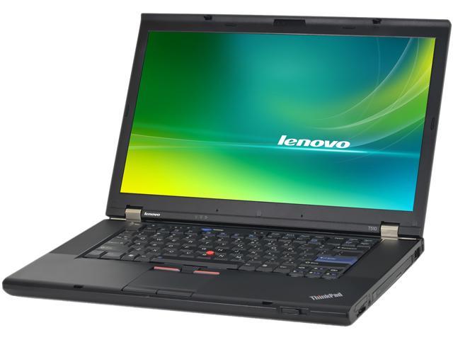 Lenovo Laptop T510 Intel Core i5 2.53 GHz 4 GB Memory 250 GB HDD 15.5" Windows 10 Pro 64-Bit