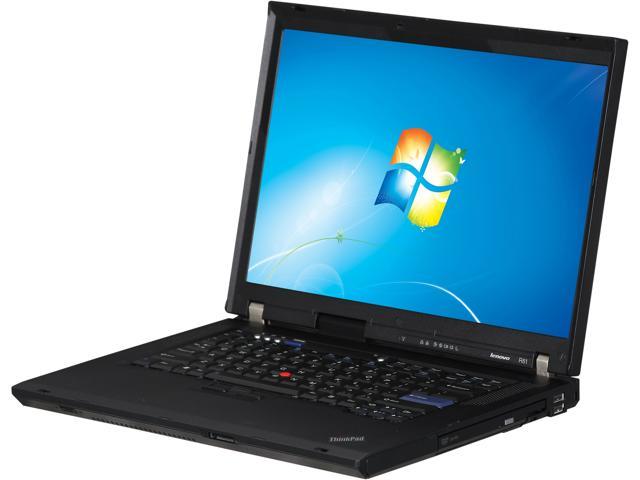 Lenovo ThinkPad R61 15.6" Notebook with Intel Celeron 540 1.86GHz, 2GB RAM, 80GB HDD, CD-RW/DVD-ROM, Win7 Home (32Bit)