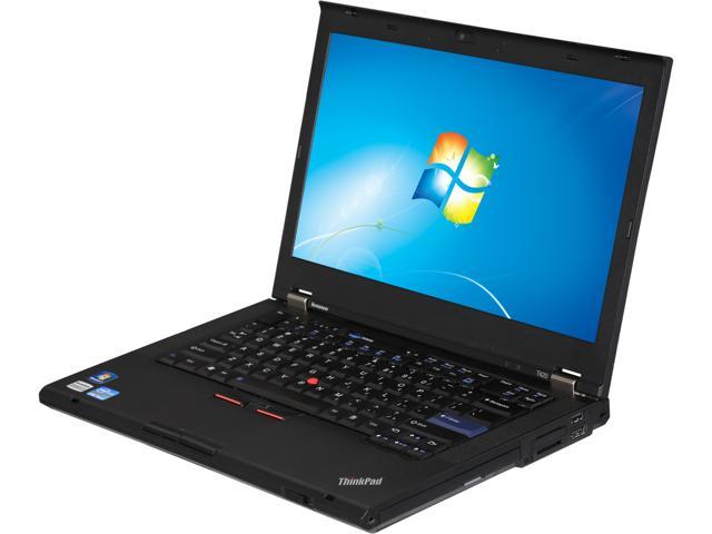 ThinkPad Laptop T420 Intel Core i5 2nd Gen 2520M (2.50 GHz) 4 GB Memory 320 GB HDD Intel HD Graphics 3000 14.0" Windows 7 Professional 64-Bit