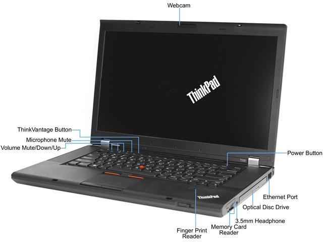 Lenovo Laptop T530 Intel Core i5 3rd Gen 3320M (2.60 GHz) 8 GB Memory 128 GB SSD 15.6" Windows 8.1 64-Bit