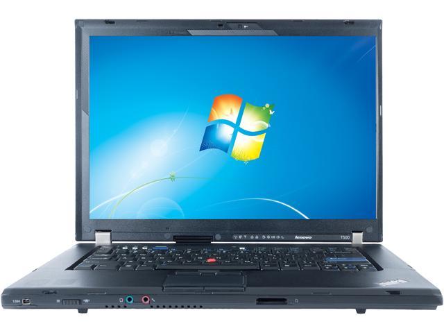 Lenovo Grade A  Laptop ThinkPad T500 Intel Core 2 Duo P8400 (2.26 GHz) 4 GB Memory 160 GB HDD Integrated Graphics 15.4" Windows 7 Professional 64-Bit