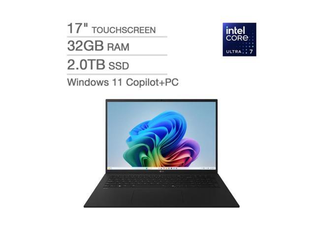 LG Gram Copilot+ PC Laptop Intel Core Ultra 7 258V 32GB Memory 2 TB M.2 SSD 17.0" Touchscreen Windows 11 Home (17Z90TL-H.AUB7U1)