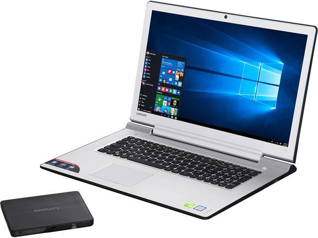 Lenovo Laptop IdeaPad 700 Intel Core i7-6700HQ 16 GB DDR4 Memory 1TB HDD 128 GB SSD NVIDIA GeForce GT 940MX 17.3" Windows 10 Home 64-Bit 80RV002UUS