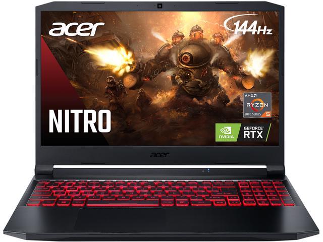 Acer Nitro 5 - 15.6" 144 Hz IPS - AMD Ryzen 5 5600H - GeForce RTX 3050 Laptop GPU - 8 GB DDR4 - 512 GB PCIe SSD - Windows 10 Home 64-bit - Gaming Laptop (AN515-45-R0FN )
