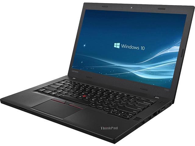 Lenovo Grade A Laptop ThinkPad T460 Intel Core i5 6th Gen 6300U (2.40GHz) 8GB Memory 256 GB SSD Intel HD Graphics 520 14.0" Windows 10 Pro 64-bit