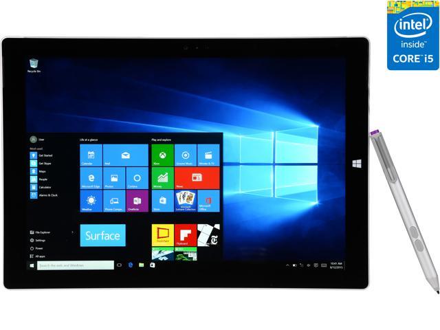 Used Acceptable Microsoft Surface Pro 3 Tablet Pc 12 Windows 10 Pro Newegg Com