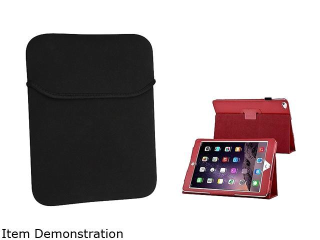 Insten Red Stand Folio Leather Case + Soft Sleeve Pouch For Apple iPad Air 2 2014 2048172 - OEM