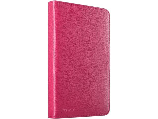 Insten Hot Pink Stand Folio Leather Case for iPad Mini 3 / Google Nexus 7 / Dell Venue 7 / HP Slate7 / Galaxy Tab 3 7" / Tablet - OEM