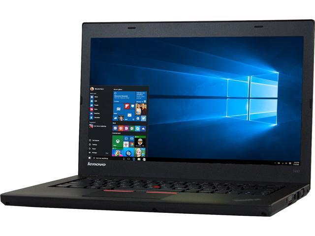 Lenovo T450 Laptop Intel Core i5 5th Gen 5300U (2.30 GHz) 8 GB Memory 480 GB SSD 14.0" Windows 10 Pro 64-Bit A Grade
