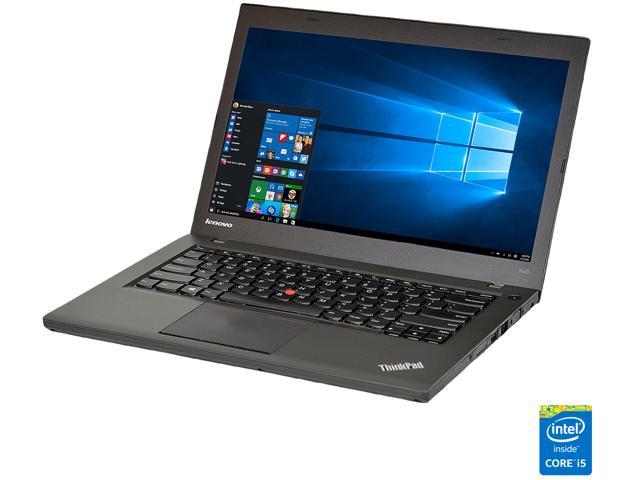 Lenovo Grade A Laptop ThinkPad Intel Core i5-4300M 8GB Memory 128 GB SSD 14.0" Windows 10 Pro 64-bit T440