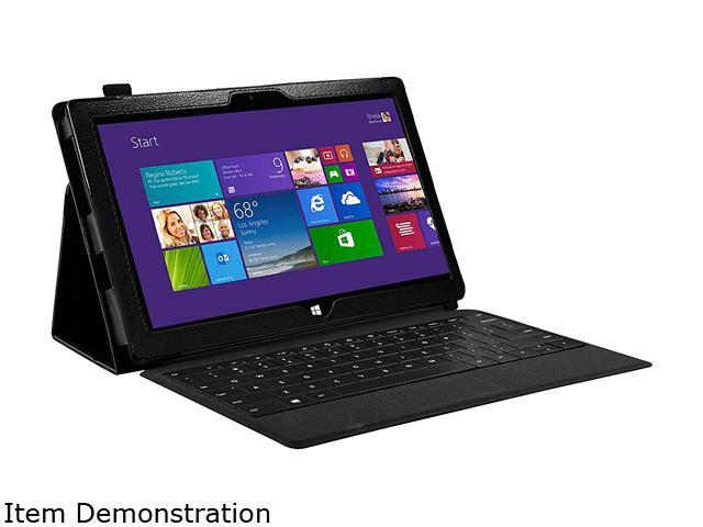 Mgear Black Black Double-Fold Folio Case for Microsoft Surface Pro 2 ...