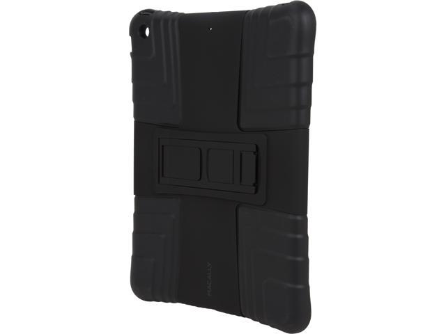 macally Black Hardshell Case with Flexible Grip/Sturdy Kickstand provides 3 different viewing angles for iPad Air Model TopoPA5-B