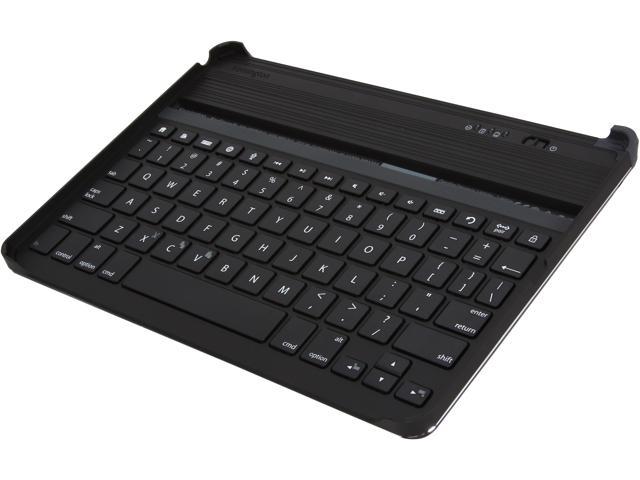 Kensington Black KeyCover Thin Hard Shell Bluetooth Keyboard Case for iPad Air Model K97007US