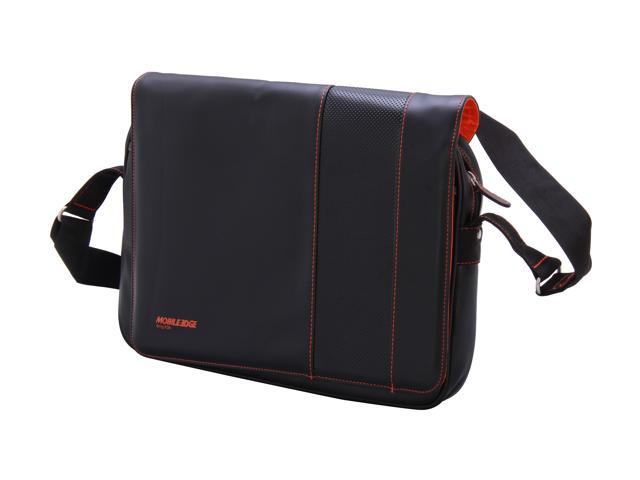 Mobile Edge Black/Orange 14.1" PC/15" MacBook Slimline Ultrabook Messenger Bag Model MEUTSMB6