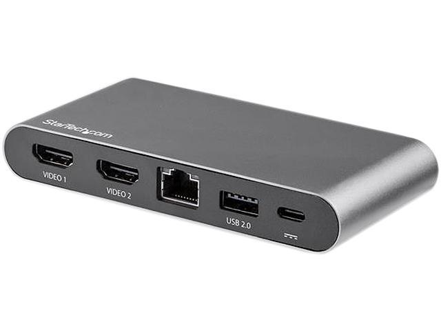 StarTech.com DK30C2HAGPD USB-C Multiport Adapter - Dual-Monitor - Windows - USB-C to Dual 4K HDMI Adapter - 2 x USB-A Ports - 100W PD 3.0 - GbE