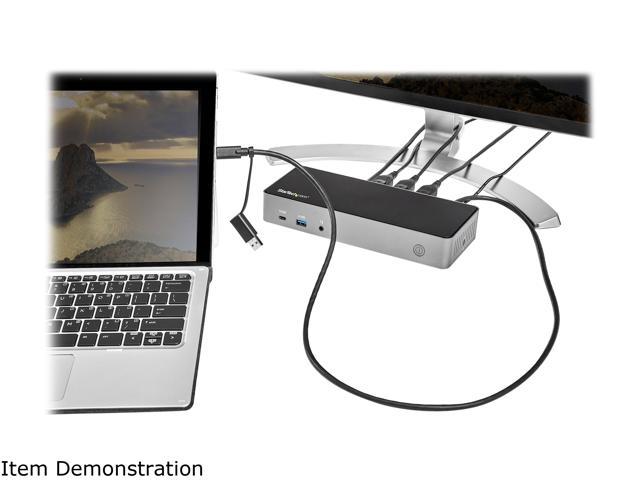 Usb C And Usb A Dock Hybrid Universal Triple Monitor Laptop Docking Station W Displayport