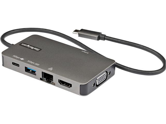 USB-C Multiport Adapter, USB-C to 4K 30Hz HDMI or 1080p VGA