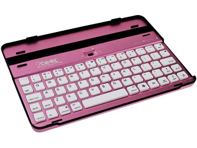 2Cool Mini iPad Aluminum Case with Bluetooth keyboard Model 2C-MTCK09-PNK