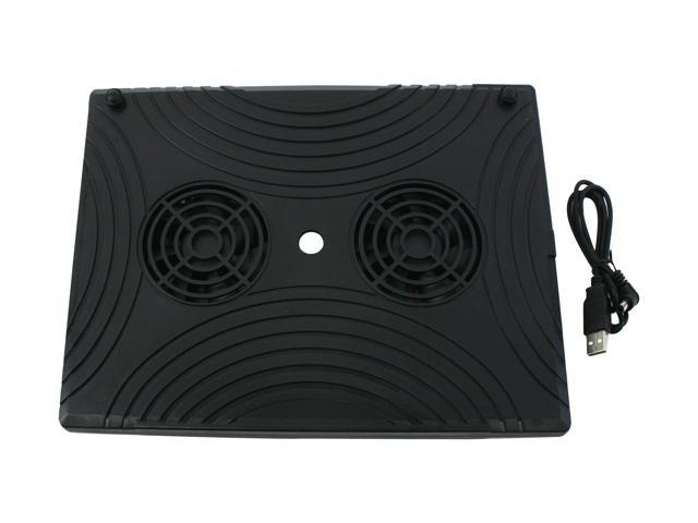 POWMAX Black Dual Fan Notebook Cooling PAD FANNCP-1