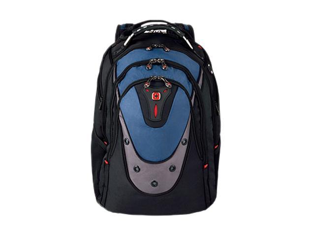 Recertified - Wenger Ibex GA-7316-06F00 Polyester Backpack for 17-inch Notebook - Black/Blue