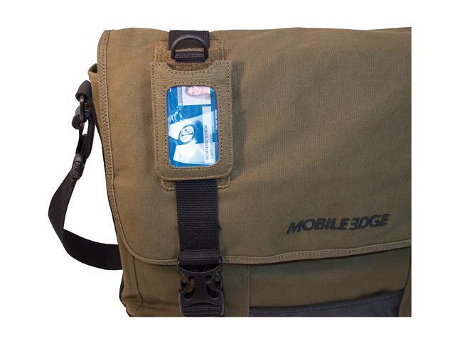 Olive Mobile Edge MECME9 17.3/" Eco-Friendly Canvas Messenger Bag
