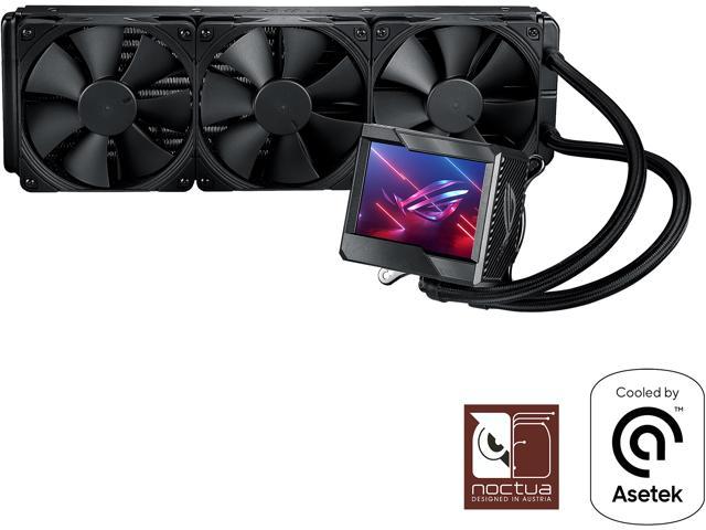 ASUS ROG Ryujin II 360 RGB all-in-one liquid CPU cooler 360mm Radiator (3.5" color LCD, 3x Noctua iPPC 2000 PWM 120mm radiator fans, compatible with Intel LGA1700, 1200 and AM4 socket)