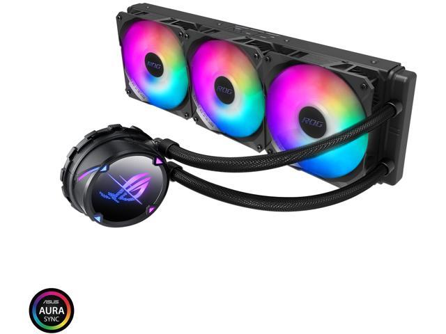 ASUS ROG Strix LC II 360 ARGB All-in-one AIO Liquid CPU Cooler 360mm  Radiator, Intel LGA1700, 115x/2066 and AMD AM4/TR4 Support, Triple 120mm  4-pin 