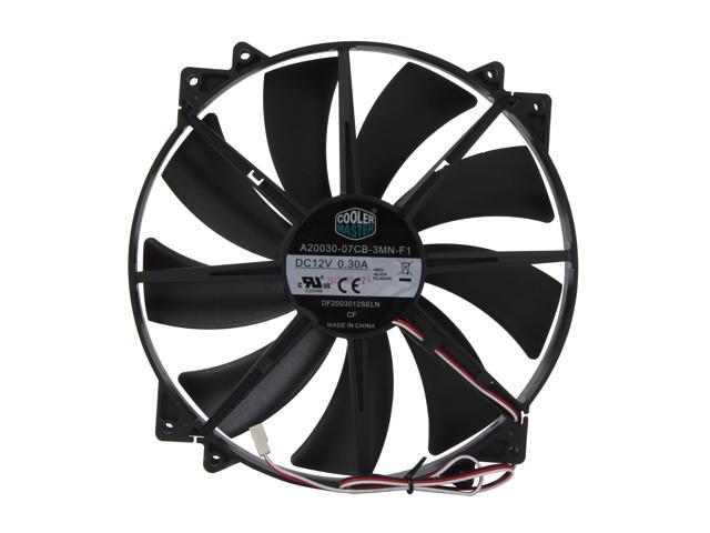 Cooler Master MegaFlow 200 Sleeve Bearing 200mm Silent Fan for Computer Cases Black 