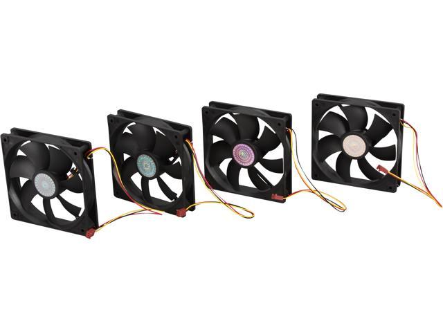 Cooler Master Super Fan 120 - Ball Bearing 120mm Silent Cooling Fan for Computer Cases, CPU Coolers, and Radiators (Value 4-Pack)