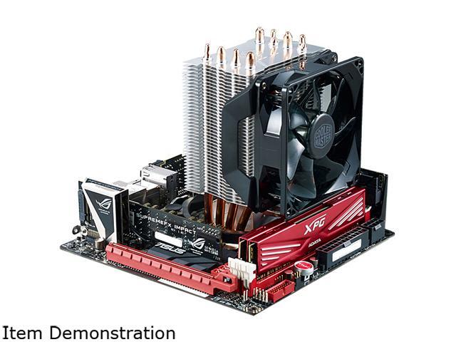 4 Copper Heat Pipes Cooler Master Hyper H410R RGB CPU Air Cooler Compact Aluminium Heatsink with 92mm RGB PWM Fan AMD & Intel Compatible Direct Contact Technology Low-Profile Cooling System