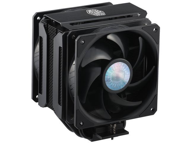Cooler Master MasterAir MA612 Stealth CPU Air Cooler, 6 Heat Pipes, Nickel Plated Base, Aluminum Black Fins, Push-Pull, Dual SickleFlow Fans for AMD Ryzen/Intel 1200/1151 LGA 1700 Compatible
