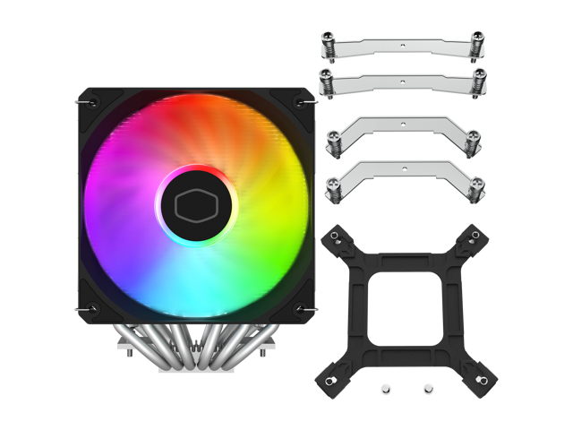 Cooler Master Hyper 620S Dual Tower CPU Air Cooler, ARGB Sync, 120mm PWM  Fan, 6