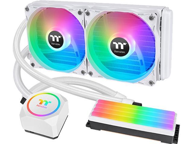 Thermaltake Floe RC240 CPU & Memory AIO Liquid Cooler - White - Newegg.com