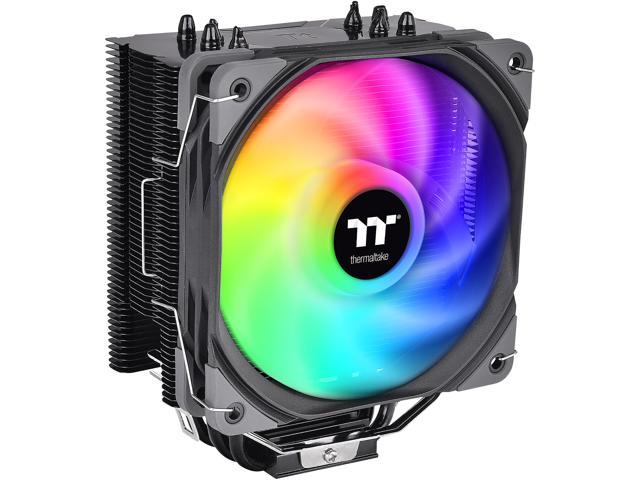 Thermaltake UX200 SE, 5V Motherboard ARGB Sync 16.8 Million Colors 15 Addressable LED, AMD/Intel (LGA 1700) Universal Socket, Copper Base U-Shape Heatpipes, 170W CPU Cooler CL-P105-AL12SW-A