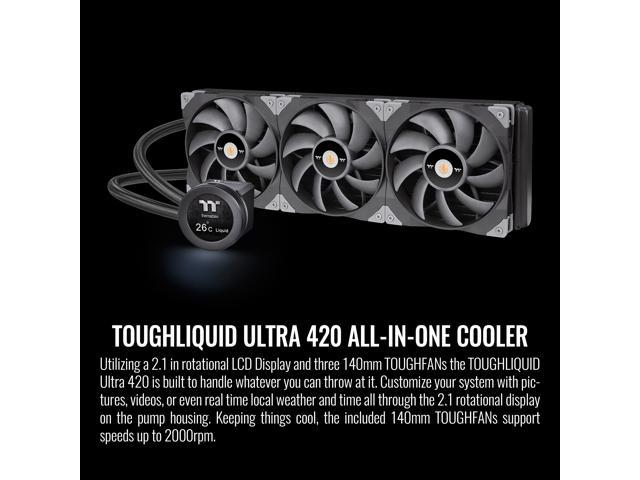 Thermaltake TOUGHLIQUID Ultra 420 CPU Liquid Cooler, AMD(AM5/AM4