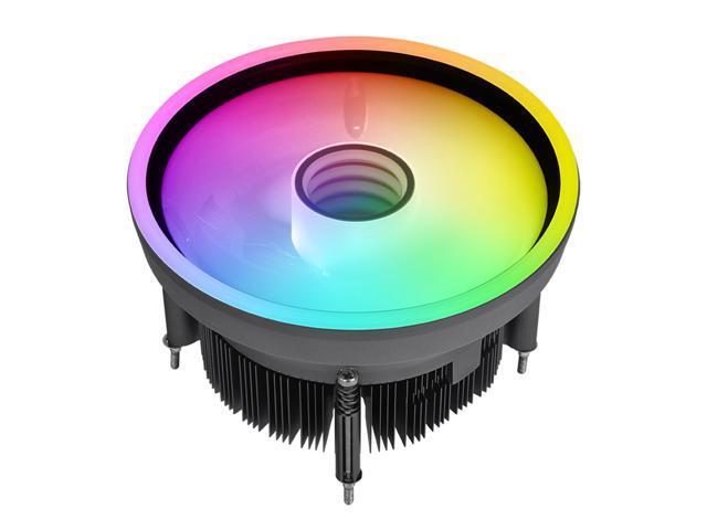 Thermaltake UX150-L ARGB CPU Cooler; Copper Base/Aluminum Fins; 130mm PWM Fan; 500~2400 RPM; LGA 1851/1700/1200/1156/1155/1151/1150; Infinity Mirror; 130W TDP; Black; CL-P147-CA13SW-A