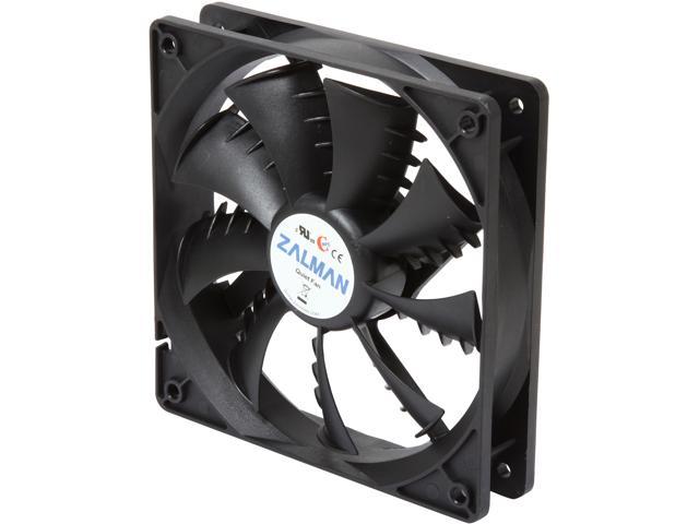 Zalman Ultra Quiet Fan Series F3 (SF) Plus (SF) 120mm case fan w/ Shark-fin blade, Long Life (EBR) bearing, minimal noise and vibration, comes with silicon mounting pins.