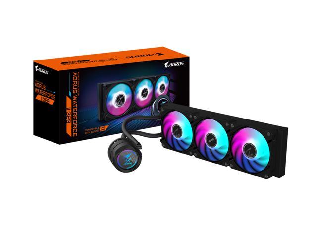 AORUS WATERFORCE II 360 Liquid CPU Cooler, 360mm Radiator with 3x120mm ...