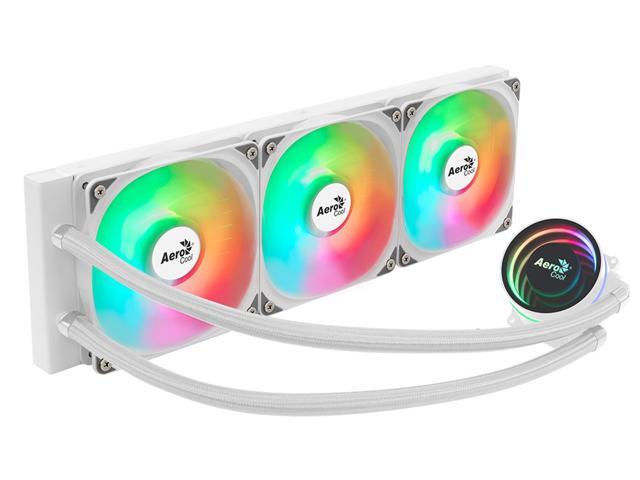 LIQUID COOLER AeroCool Oasis-L360-WHITE  360MM ARGB LIQUID COOLER  compatibility Intel LGA1851/LGA1700/LGA1200/LGA115X/LGA1366,  AMD AM5/AM4/AM3/AM2/FM2/FM1