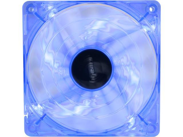 Bgears b-PWM 120 Translucent Blue with Blue LEDs, 15 Blades 2 Ball Bearing PWM fan with 500 to 2000 RPM, 110 CFM, 37.3dBA