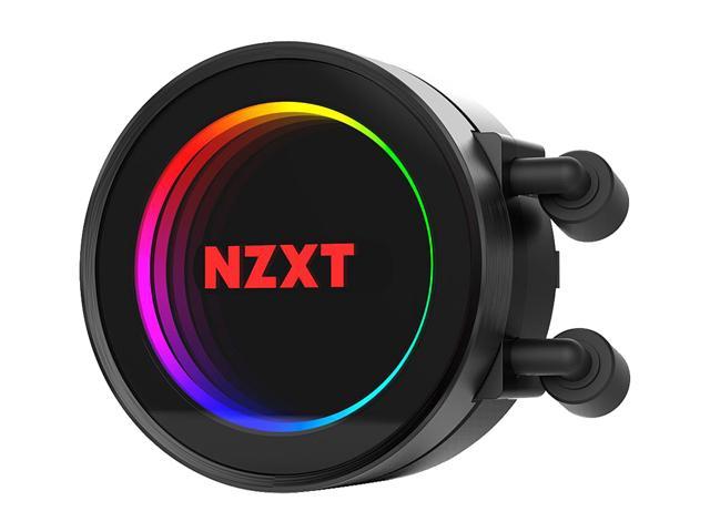 Nzxt Kraken X52 240mm All In One Rgb Cpu Liquid Cooler Cam Powered Infinity Mirror Design Performance Engineered Pump Reinforced Extended Tubing Aer P1mm Radiator Fan 2 Included Newegg Com
