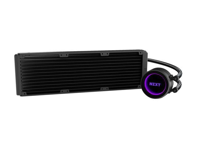 Nzxt Kraken X72 360mm All In One Rgb Cpu Liquid Cooler Cam Powered Infinity Mirror Design Performance Engineered Pump Reinforced Extended Tubing Aer P1mm Radiator Fan 3 Included Newegg Com